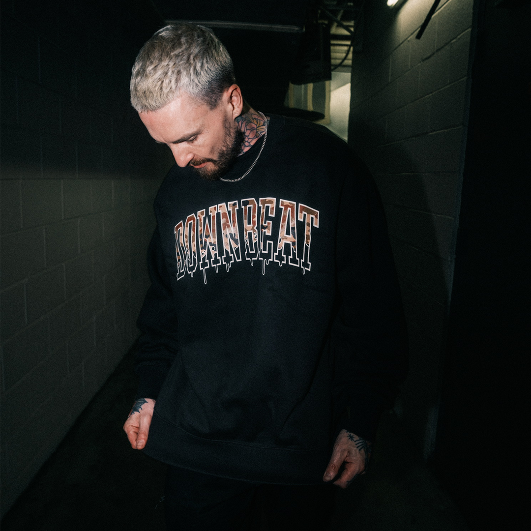 Varsity Camo Crewneck Coal
