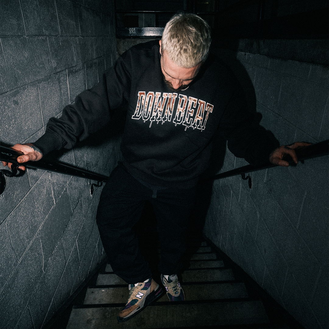 Varsity Camo Crewneck Coal