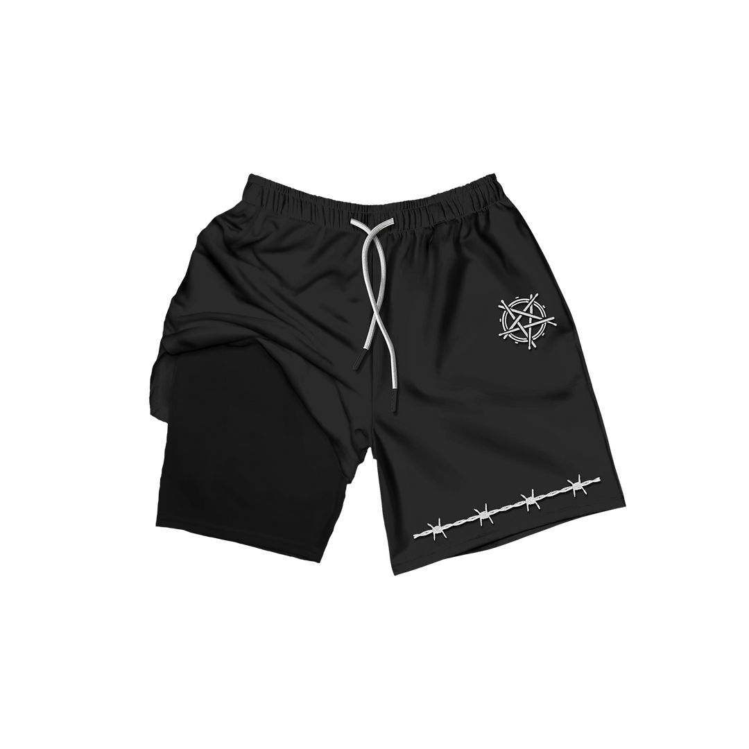 BLACK PERFORMANCE STAGE SHORTS