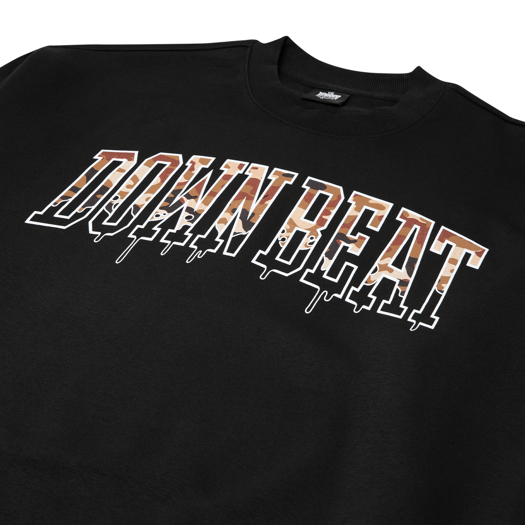 Varsity Camo Crewneck Coal