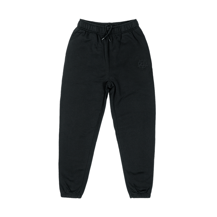 RELAX EMBROIDERED SWEATPANTS BLACK