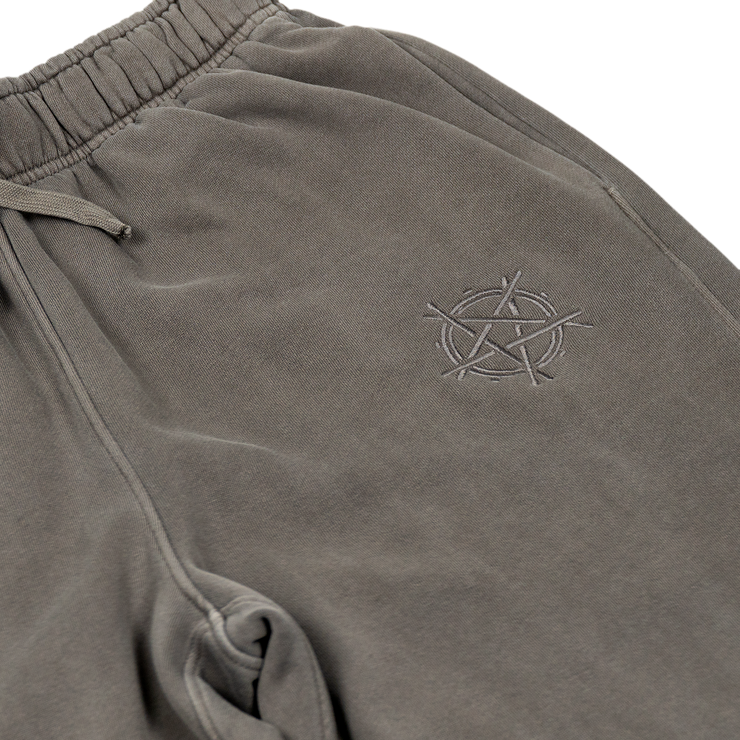 RELAX EMBROIDERED SWEATPANTS FADED GREY