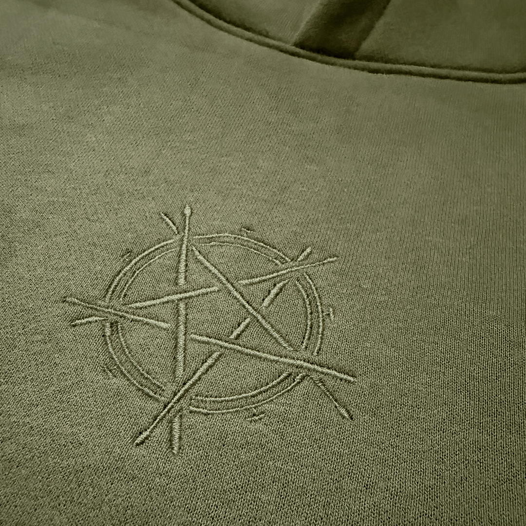 NU SLAM EMBROIDERED HOOD - GREEN