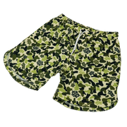 SLIME GREEN CAMO PERFORMANCE STAGE SHORTS